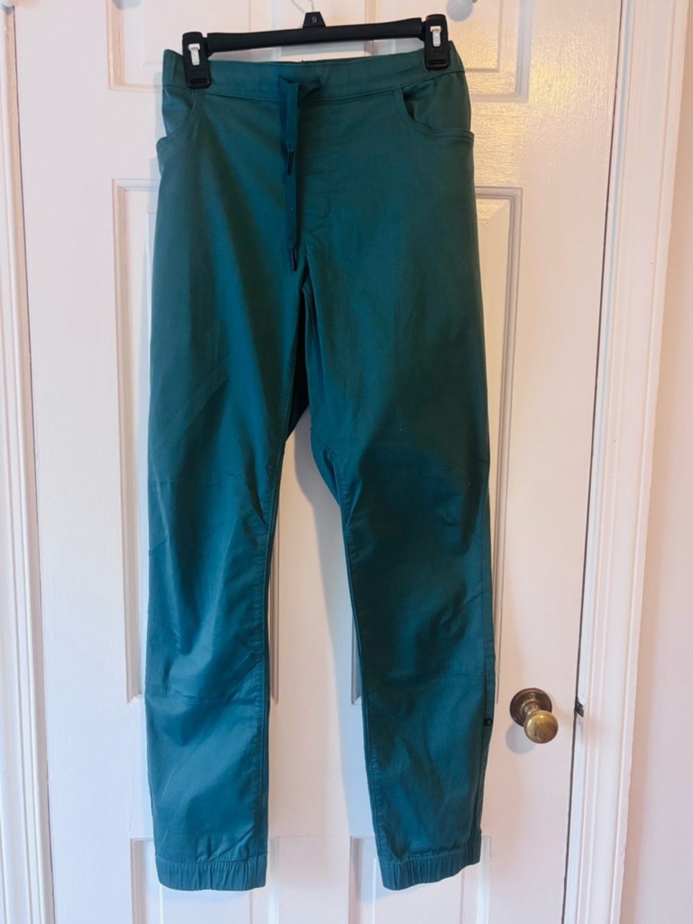 Black Diamond Teal Elastic Waist Pants